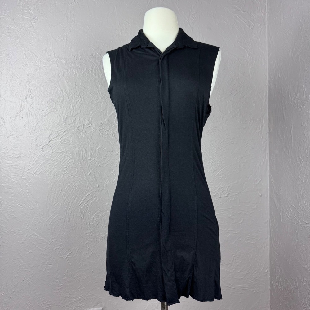 Gene Par Yukio Mishiba Archival Sleeveless Tunic Shirt Black Avant Garde XS
